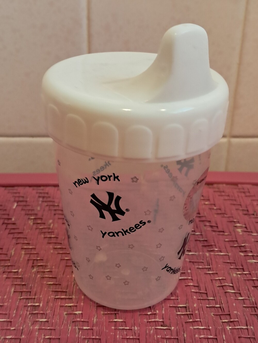 New York Yankees White Sippy Cup